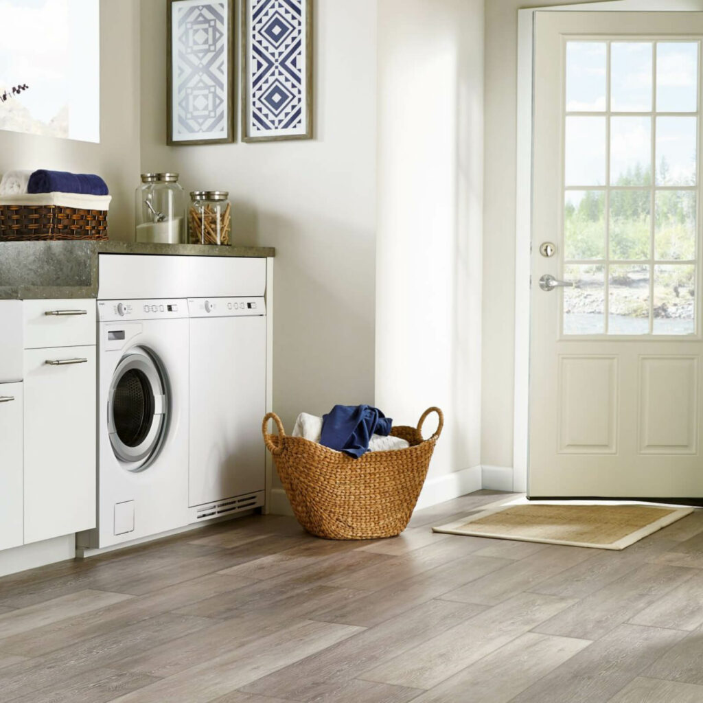 Laundry room laminate flooring | Westport Flooring and Interiors